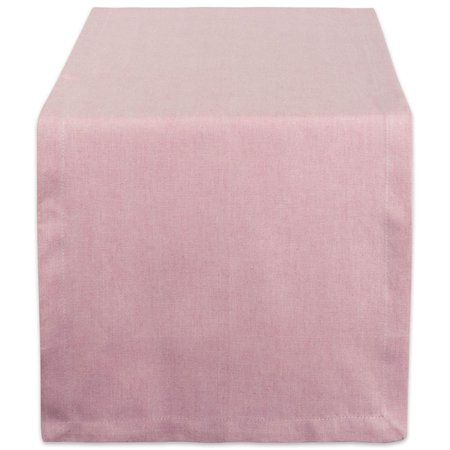 DESIGN IMPORTS 14 x 72 in. Rose Solid Chambray Table Runner CAMZ38727